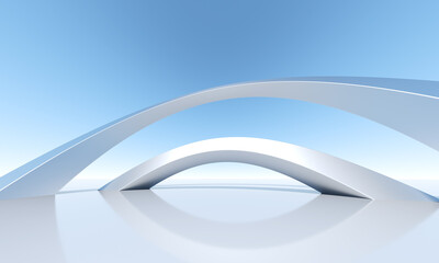 Wall Mural - abstract architecture background 3d render