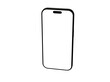 © vege - Clean image of a black smartphone with a blank screen, perfect for app presentations or website designs.
