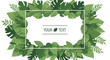 © Reginald - A refreshing green foliage frame surrounding a white rectangle for text and graphics