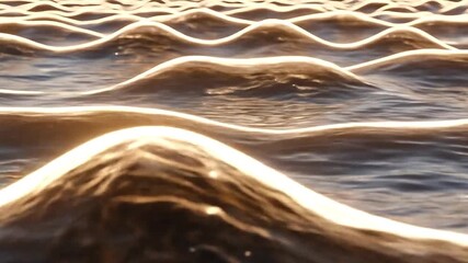 Wall Mural - Glowing ripple waves with soft luminous shimmer