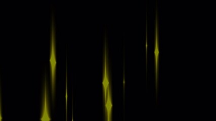 Wall Mural - Particles with vertical light yellow colored objects 4K video