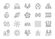 © Squadfire - Diversity thin line icon set. Containing inclusion, equality, belonging, culture, tolerance.