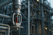 © tonstock - Fire sprinkler protection safety and sensor system safeguard industrial plant facility from danger