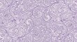 © Milza Mariano - Intricate and elegant purple floral damask pattern with swirling organic lines creating a vintage and ornate decorative background texture
