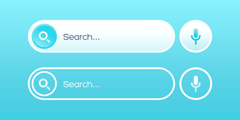 modern Search bar for the user interface and web site. Search Address navigation bar icon. Search form template for websites. Isolated template. Internet window internet browser Vector illustration