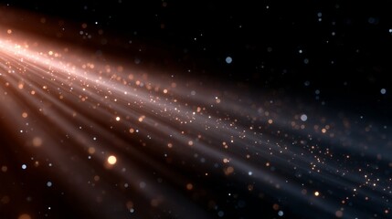 Wall Mural - beautiful light rays shine through a dark space. this image represents the wonder of light and textu