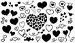 © minami - 手書きの可愛い色んなハートの素材セット