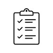 © VectorVille - Clipboard with checklist and check marks in minimal design