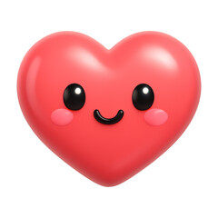 Wall Mural - png cute smiling heart illustration