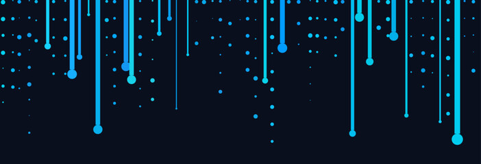Futuristic vector tech background with blue digital lines and dots.