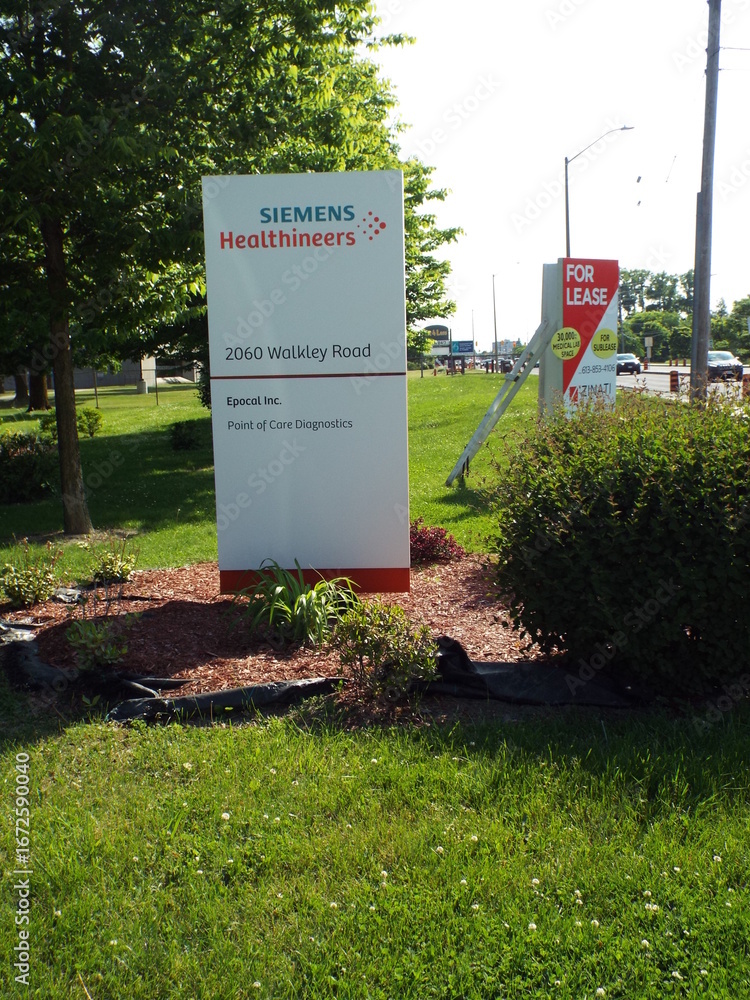 Walkley Sign Ottawa, ON, Canada, June 13, 2025: A sign for a building at 2060 ...