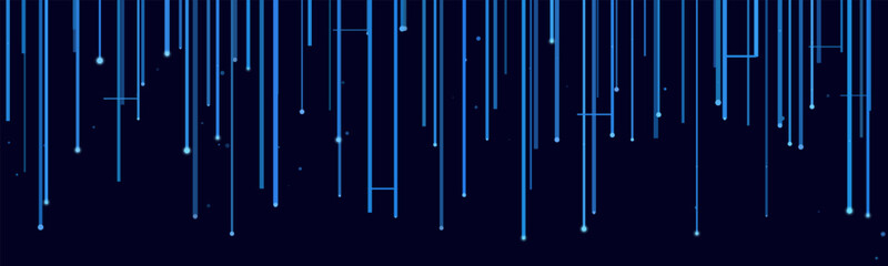Futuristic vector tech background with blue digital lines and dots on dark theme.