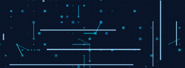 Futuristic vector tech background with blue geometric patterns.