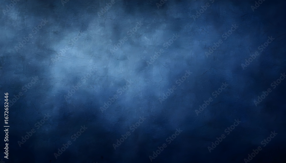 Abstract dark blue textured background with subtle cloud-like ...