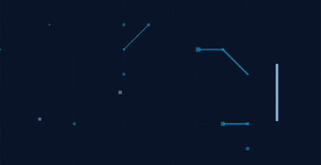 Minimalist vector tech background with geometric lines and dots.