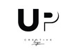 © Mansura - UP Creative Minimalist Negative Space Latter Logo with Modern Monogram for Branding and Business Lettermark Logo with Initial Letters Logo Design for Branding.
