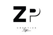 © Mansura - ZP Creative Minimalist Negative Space Latter Logo with Modern Monogram for Branding and Business Lettermark Logo with Initial Letters Logo Design for Branding.