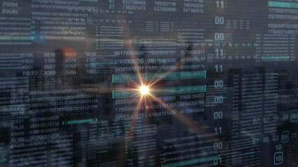 Abstract background with binary code - a visual metaphor. for broader technology. 