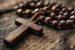 © VolumeThings - Timber crucifix and prayer beads