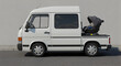 © cALeKonE - White Van with Baby Car Seat Parked on the Street