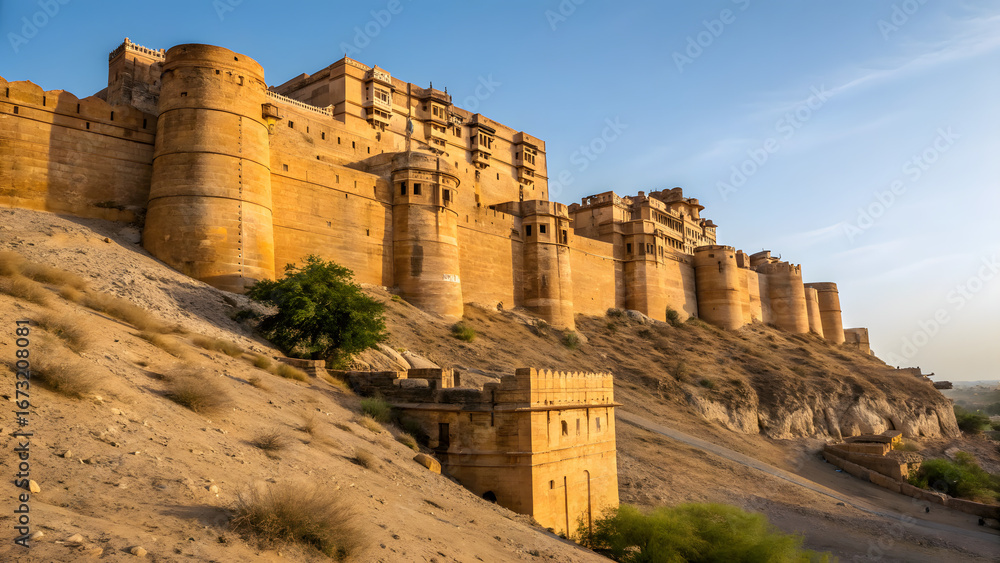 Historic Rajasthan forts of India showcasing royal architecture and ...
