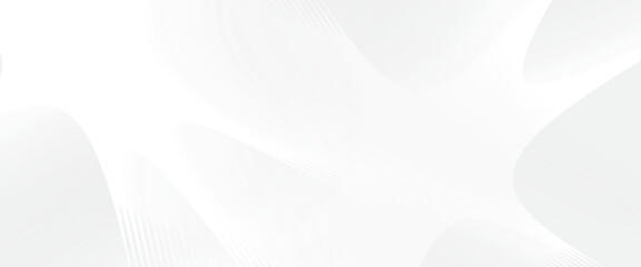 Wall Mural - modern white gradient background geometric design on a clean white surface.