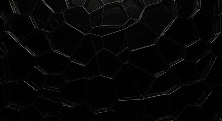 Intricate black geometric pattern with sleek lines and subtle marble texture, modern abstract background