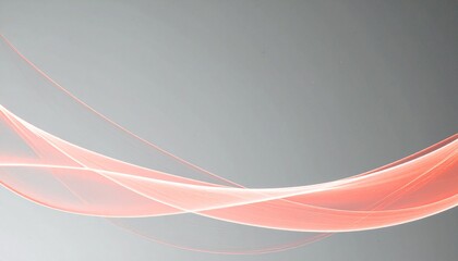 Wall Mural - A scene featuring twin red laser beams moving in parallel, softly glowing with a gentle divergence. The beams are left-aligned, with a wide white right margin creating a stark contrast. The background