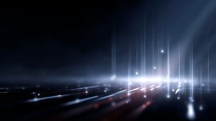Wall Mural - A mesmerizing play of light and shadows. This image captures ethereal beams piercing through darkness. Perfect for backgrounds, digital art, and cinematic visuals. AI