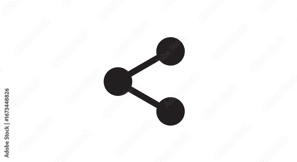 Share icon representing connection and communication, perfect for ...