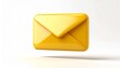 © Imagine Art - Yellow mail envelope 3d icon symbolizing email correspondence and digital communication