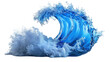 © Devid - majestic ocean wave a blue symphony of natures power isolated on white or transparent background