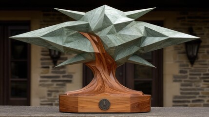 Geometric Tree Sculpture