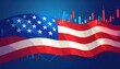 © Bapuq - American flag with stock market data overlaid
