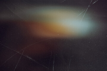 Wall Mural - light leak overlay effect with scratch dust and blur light leaks,retro noisy film texture light leak