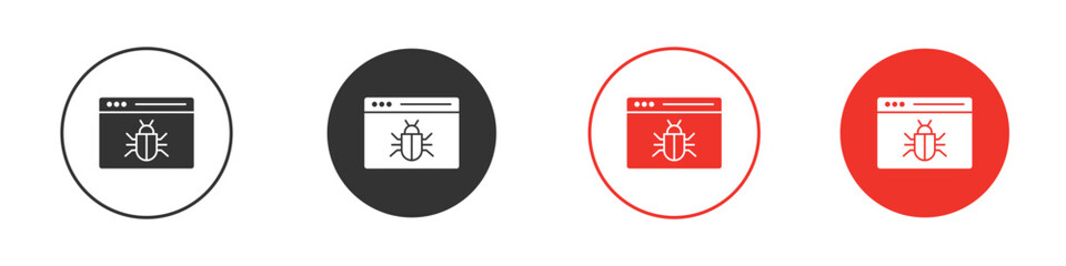 Bug icon symbol for your website design, logo, app, UI.