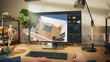 © Gorodenkoff - POV of a Person Sitting Behind a Desk, Using Computer with an Interior Design Software. Anonymous Designer Creating a Living Space Layout, Planning and Organizing a Room for a Client