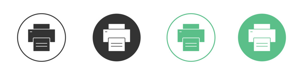 Print icon for design and web.