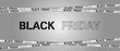 © TestersDesigns - Black Friday sale banner with red and black crossed ribbons and tapes on a red background. Sale, Offer, Graphic elements. Vector illustration
