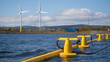 © Kateryna - Tidal energy installation with underwater turbines marine power cables and onshore converter stations harnessing ocean current movements for electricity generation tidal power