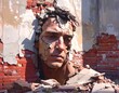 © Kula - Damaged human bust in rubble