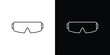 © Witty - Goggles icon Clip Art design. Line icons
