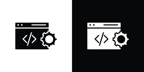 Web development icon graphic doodle designs collection