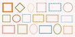 © Apurba - Collection of hand drawn decorative frames and borders in various shapes and colors