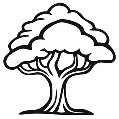 banyan tree vector illustration