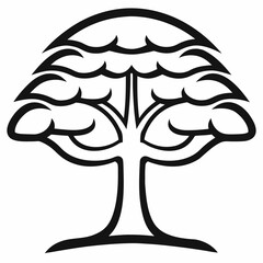 banyan tree vector illustration