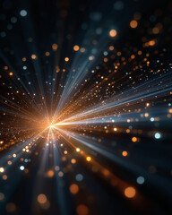 Wall Mural - vibrant light burst: a stunning visual symphony of energy and light, with beams radiating outwards f
