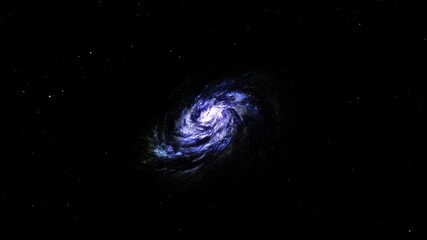 Wall Mural - nebula, colorful galaxy in dark space and stars