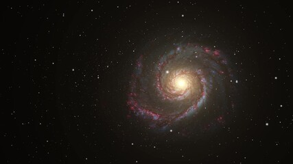 Wall Mural - nebula, colorful galaxy in dark space and stars