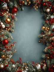Wall Mural - christmas greeting card background design